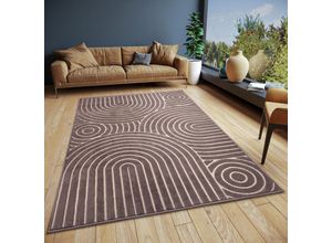 4068226001726 - Teppich HANSE HOME Wave Teppiche Gr B L 160 cm x 235 cm 12 mm 1 St braun Esszimmerteppiche