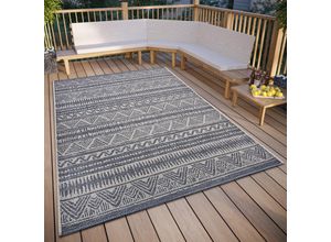 4068226001771 - Teppich HANSE HOME Loto Teppiche Gr B L 155 cm x 235 cm 6 mm 1 St grau (graubeige) Esszimmerteppiche In-& Outdoor Wetterfest Balkon Garten Wohnzimmer Wasserfest