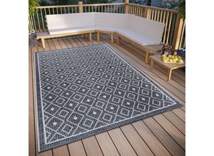 4068226001870 - Teppich HANSE HOME Lahal Teppiche Gr B L 155 cm x 235 cm 6 mm 1 St grau (graubeige) Esszimmerteppiche In-& Outdoor Wetterfest Balkon Garten Wohnzimmer Wasserfest