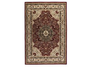 4068226004499 - Teppich Ghorian Teppiche Gr B L 120 cm x 170 cm 8 mm 1 St rot Orientalische Muster Orient Teppich Kurzflor weich Schlafzimmer Esszimmer Wohnzimmer