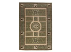 4068226004888 - Teppich Guzara Teppiche Gr B L 200 cm x 280 cm 8 mm 1 St grün (olivgrüncreme) Orientalische Muster Orient Teppich Kurzflor weich Schlafzimmer Esszimmer Wohnzimmer