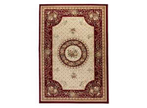 4068226005021 - Teppich Adraskan Teppiche Gr B L 160 cm x 235 cm 8 mm 1 St rot (rotcreme) Orientalische Muster Orient Teppich Kurzflor weich Schlafzimmer Esszimmer Wohnzimmer