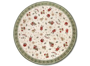 4068226013484 - Teppich VILLEROY & BOCH Nostalgic Shine Toys Delight eckig rund und Läufer Teppiche Gr B 160cm 6mm L 160cm grün (grünmultifarben) Weihnachten Wohnzimmer Flur Geschenk Toys Delight Dekoration