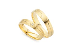 4068351001721 - Trauring PHÖNIX Schmuck Geschenk Gold 333 Ehering LIEBE 930782 930783 Fingerringe Gr 49 001 ct SI = kleine Einschlüsse mit Brillant Gelbgold 333 4 mm gelb (gelbgoldfarben) Trauringe Made in Germany - wahlweise mit oder ohne Brillant