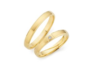 4068351002568 - Trauring PHÖNIX Schmuck Geschenk Gold 333 Ehering LIEBE 930786 930787 Fingerringe Gr 49 SI = kleine Einschlüsse mit Brillant Gelbgold 333 3 mm gelb (gelbgoldfarben) Trauringe Made in Germany - wahlweise mit oder ohne Brillant