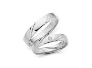 4068351008270 - Trauring PHÖNIX Schmuck Geschenk Silber 925 Ehering LIEBE 930792 930793 Fingerringe Gr 49 002 ct SI = kleine Einschlüsse mit Brillant Silber 925 (Sterlingsilber) 4 mm silberfarben Trauringe Made in Germany - wahlweise mit oder ohne Brillant