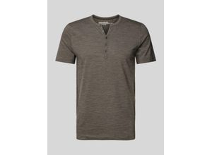 4068444034056 - T-Shirt mit kurzer Knopfleiste