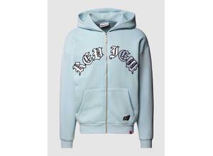 4068444077749 - Oversized Sweatjacke mit Label-Print