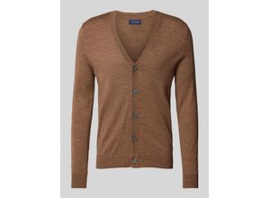 4068444116028 - Slim Fit Cardigan aus Woll-Mix mit V-Ausschnitt