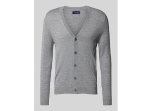 4068444116332 - Slim Fit Cardigan aus Woll-Mix mit V-Ausschnitt