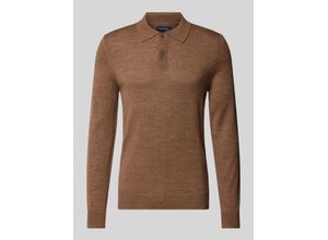4068444116349 - Slim Fit Strickpullover mit Polokragen