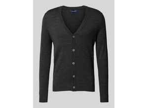 4068444116912 - Slim Fit Cardigan aus Woll-Mix mit V-Ausschnitt
