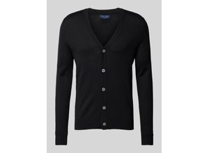 4068444116974 - Slim Fit Cardigan aus Woll-Mix mit V-Ausschnitt