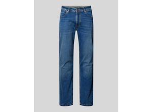 4068444155874 - Straight Fit Jeans mit Kontrastnähten aus Bio-Baumwoll-Mix