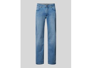 4068444167860 - Straight Fit Jeans mit Kontrastnähten aus Bio-Baumwoll-Mix