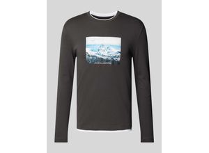 4068444298311 - Longsleeve mit Motiv-Print und Rundhalsausschnitt