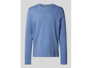 4068444301523 - Longsleeve mit geripptem Rundhalsausschnitt