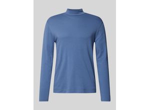 4068444301660 - Longsleeve mit geripptem Stehkragen