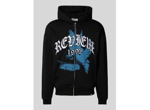 4068444321569 - Sweatjacke mit Label-Stitching