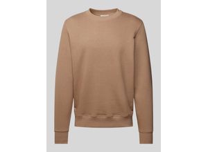 4068444328711 - Comfort Fit Sweatshirt mit gerippten Abschlüssen