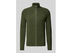 4068444353256 - Regular Fit Strickjacke mit Stehkragen