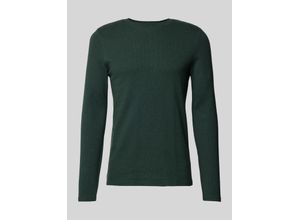 4068444462224 - Longsleeve mit geripptem Rundhalsausschnitt