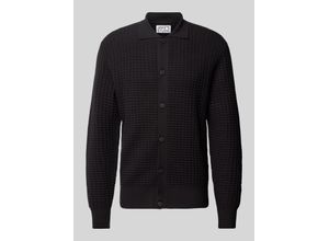 4068444487791 - Strickjacke mit Strukturmuster