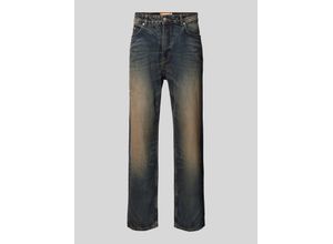 4068444506164 - Baggy Jeans in Vintage Waschung mit Tint und Logo Detail