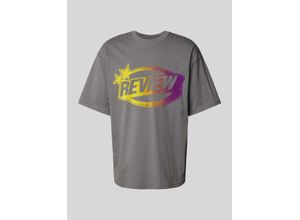 4068444564768 - Loose Fit T-Shirt mit Label-Print