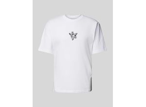 4068444565109 - T-Shirt mit Motiv-Stitching Modell ANGEL ICON