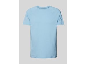 4068444616245 - T-Shirt mit geripptem Rundhalsausschnitt