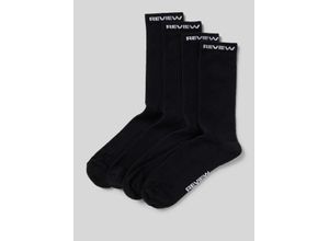 4068444628156 - Socken mit Label-Print im 4er-Pack