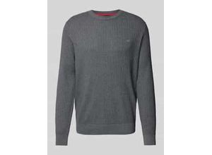 4068444651666 - Regular Fit Strickpullover mit Strukturmuster