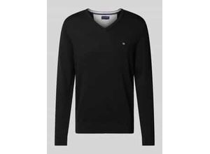4068444651796 - Strickpullover mit Label-Stitching