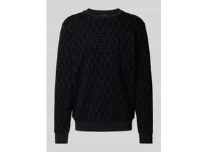 4068444654469 - Sweatshirt mit gerippten Abschlüssen