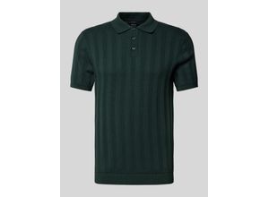 4068444700562 - Poloshirt mit gerippten Abschlüssen