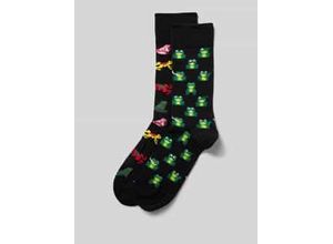 4068444722847 - Socken mit Motiv-Stitching im 2er-Pack