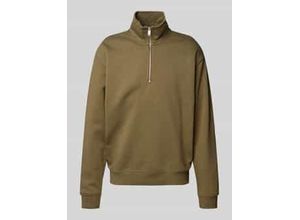 4068444735403 - Sweatshirt mit Troyer-Kragen