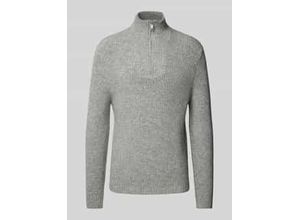 4068444763949 - Strickpullover mit Woll-Anteil und Troyer-Kragen