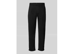 4068444802419 - Tapered Fit Bundfaltenhose mit Strukturmuster