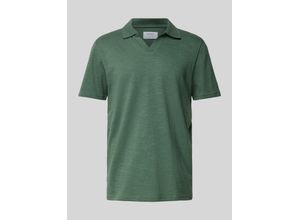 4068444814672 - Regular Fit Poloshirt mit V-Ausschnitt