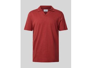 4068444814894 - Regular Fit Poloshirt mit V-Ausschnitt