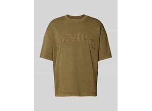 4068444909484 - T-Shirt mit Label-Stitching