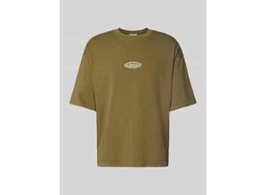 4068444909880 - Oversized T-Shirt mit Label-Stitching