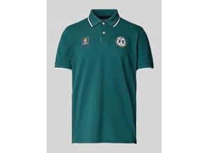 4068444931560 - Poloshirt mit kurzer Knopfleiste und Label-Prints 4068444931560 - Poloshirt mit kurzer Knopfleiste und Label-Prints