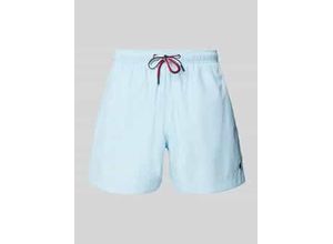 4068444975663 - Relaxed Fit Badeshorts mit Logo-Stitching