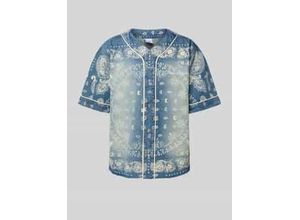 4068534478142 - Freizeithemd mit Label-Stitching