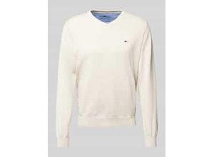 4068544041992 - Strickpullover mit Logo-Stitching