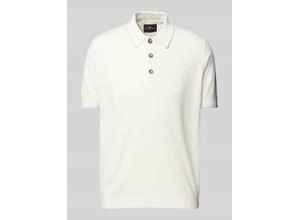 4068544097814 - Regular Fit Poloshirt aus Baumwoll-Leinen-Mix