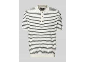 4068544098217 - Regular Fit Poloshirt mit gerippten Abschlüssen